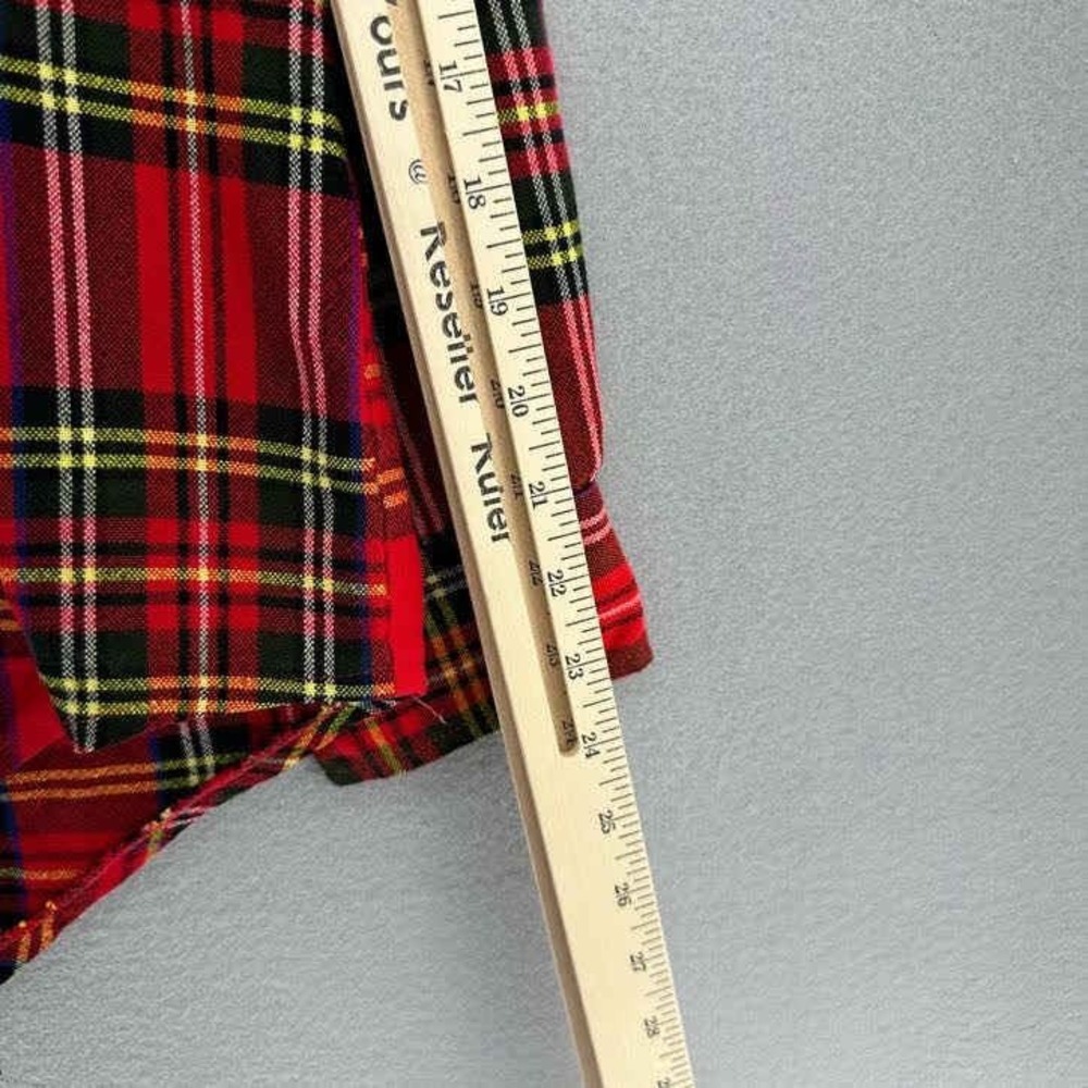VTG Pine Grove Red Plaid Lumberjack Button Up Flannel Shirt Mens L Quilt Lined - Picture 5 of 9